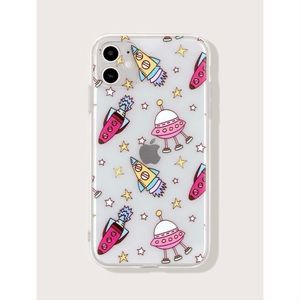 Pink Rocketships & UFO’s iPhone 11 Pro Max Case 💖